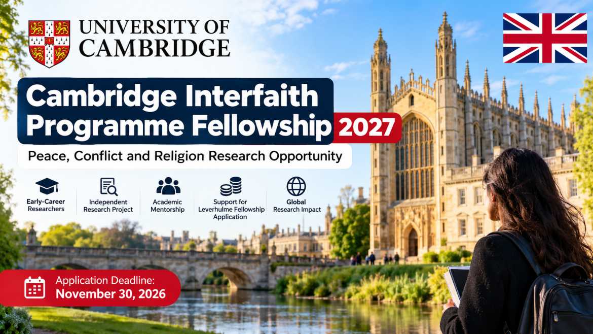 Cambridge Fellowship 2027 Announcement