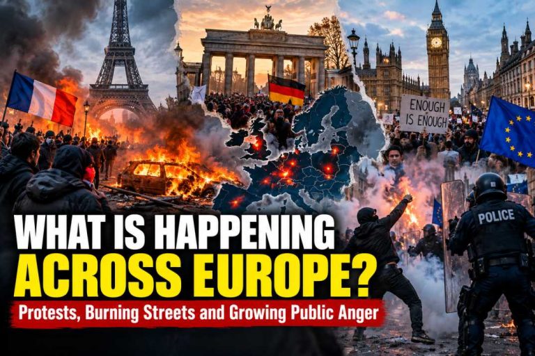 Europe in Turmoil_ Protests and Flames