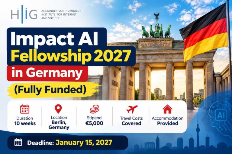 Impact AI Fellowship 2027 in Germany