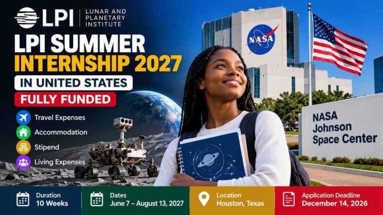 LPI Summer Internship 2027 at NASA