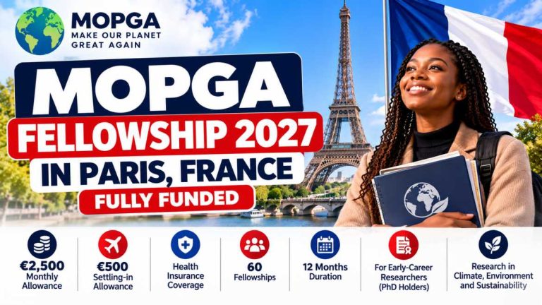 MOPGA Fellowship 2027 in Paris