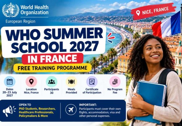 WHO Summer School 2027 in Nice