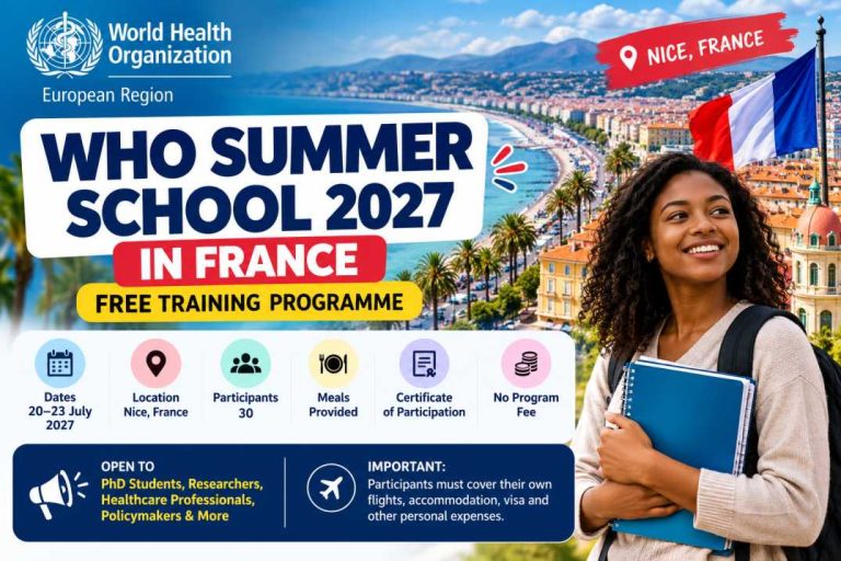 WHO Summer School 2027 in Nice